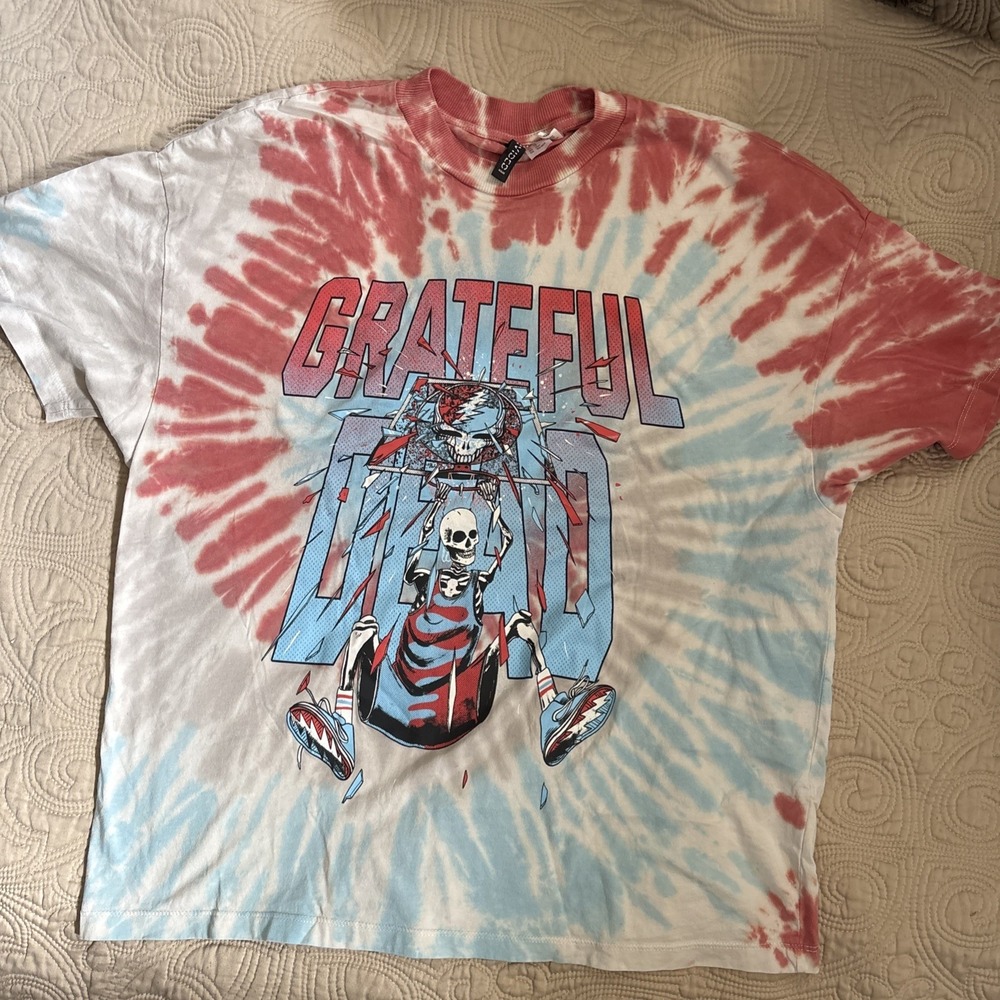 Divided | Grateful Dead - Tie Dye T shirt Basketball Skeleton | XS